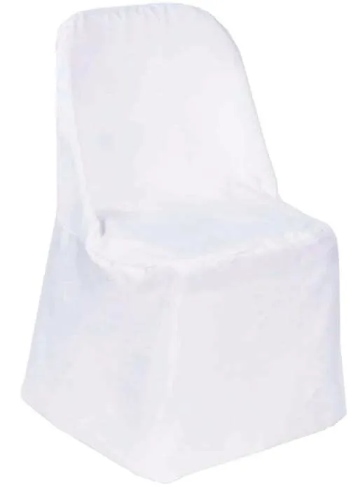 White Adult Folding Chair Covers