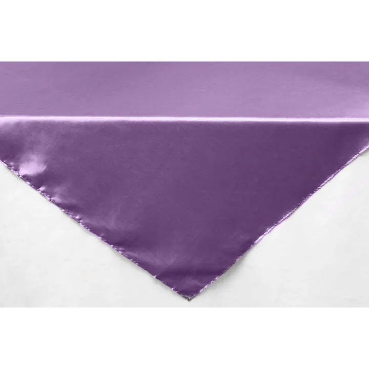 Square 54" Satin Table Overlay - Victorian Lilac/Wisteria