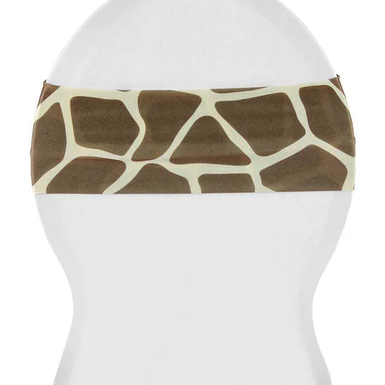 Giraffe Animal Print Spandex Chair Band