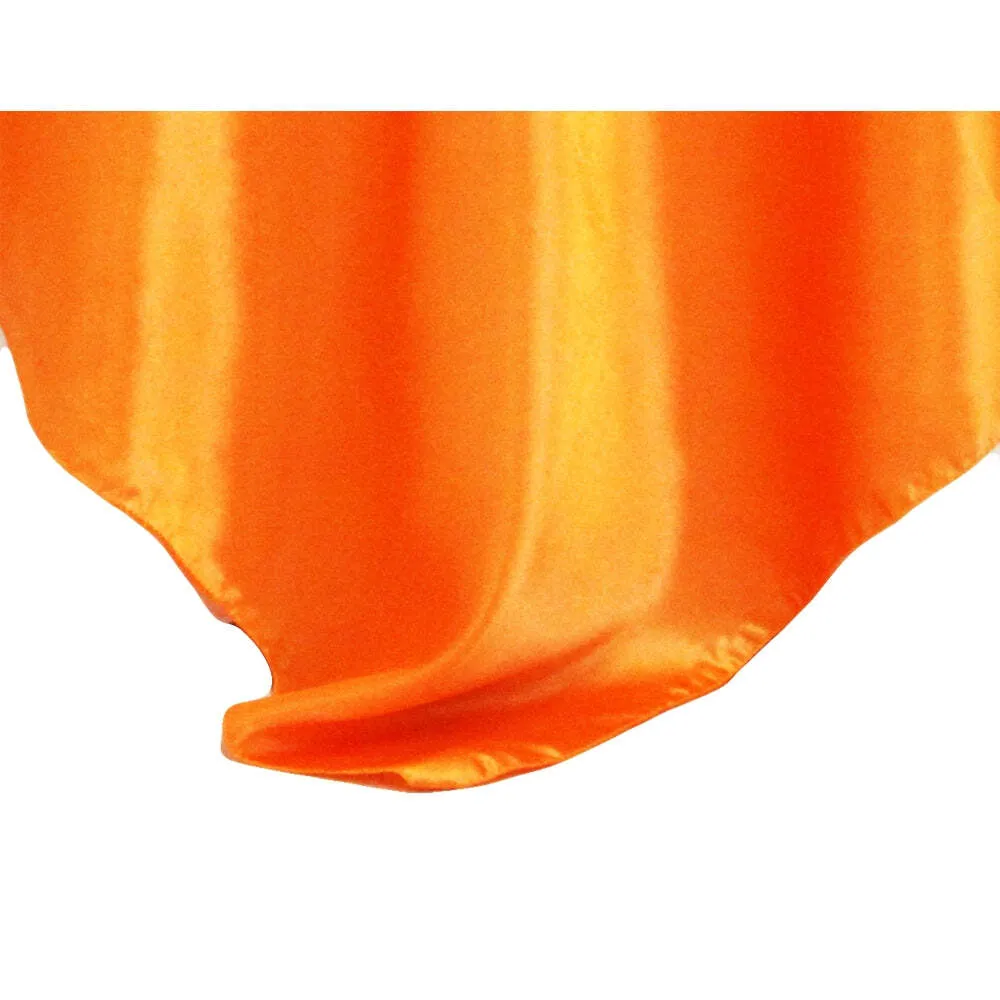 Square 54" Satin Table Overlay - Orange