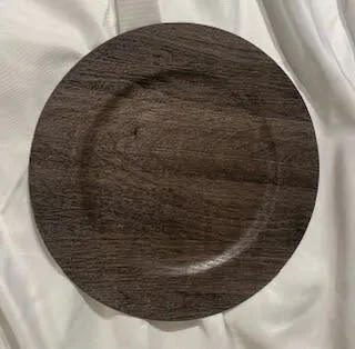 Decorative Charger - Grey Wood