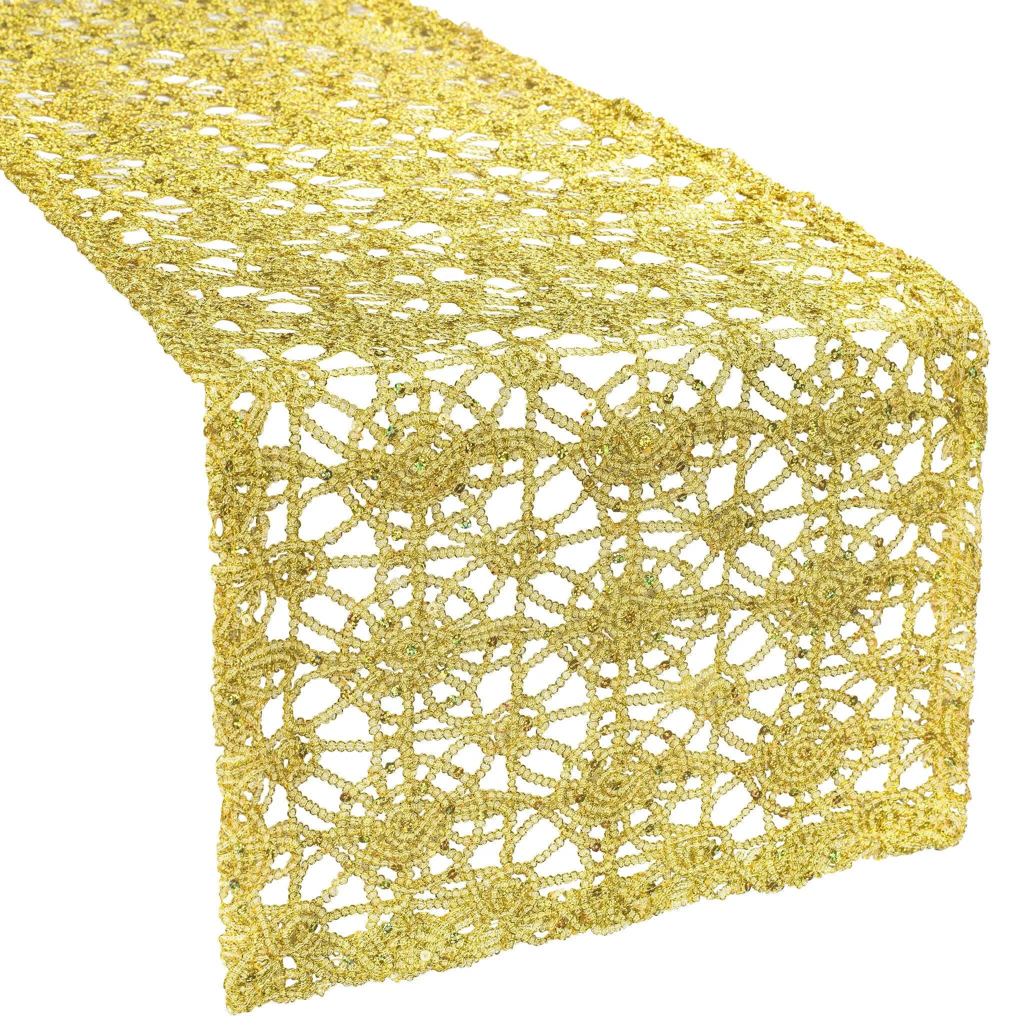 Chemical Lace Table Runner - Gold