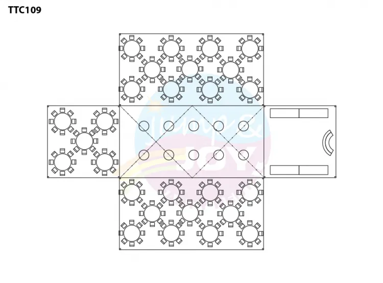 Presidential Courtyard Party, Seats Up To 216