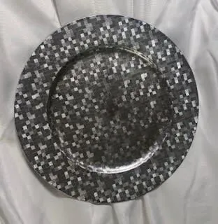 Decorative Charger - Disco Silver