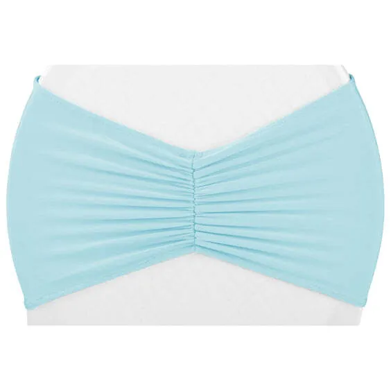 Ruffled Spandex Chair Band - Baby Blue