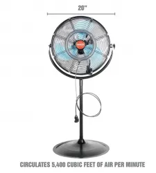20” Tilting Pedestal Misting Fan
