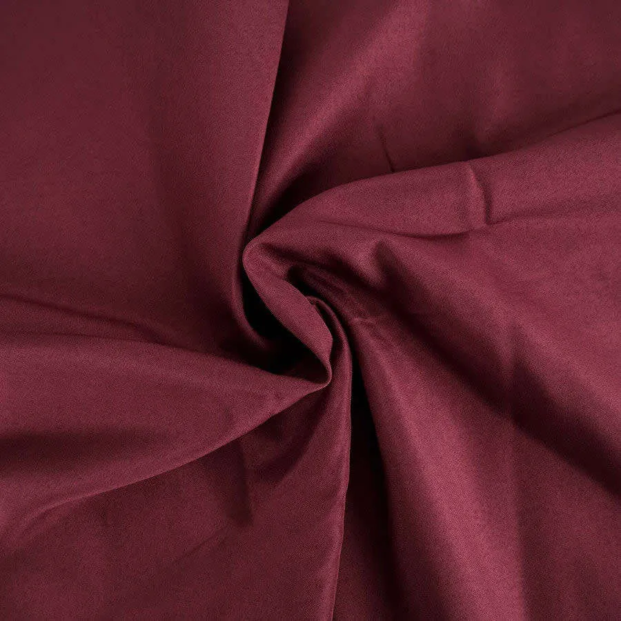 6' BURGUNDY Rectangular Linen