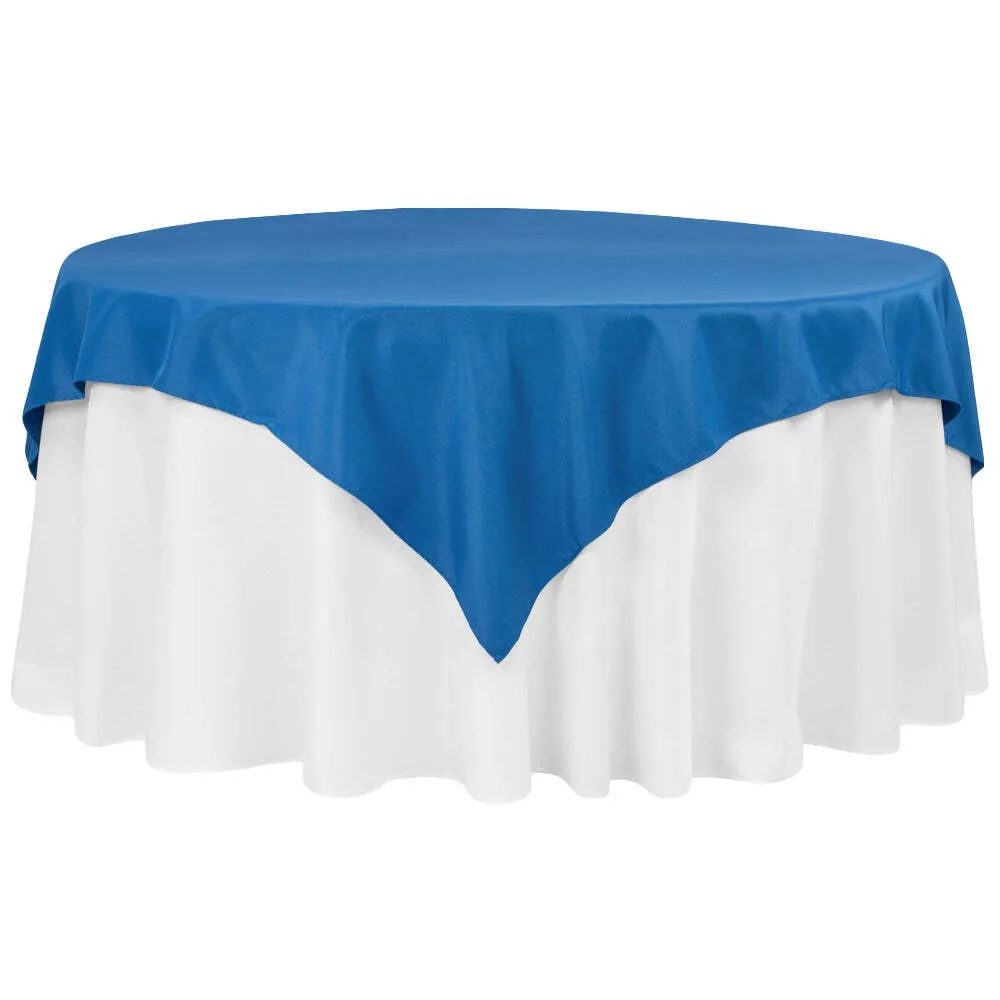 Polyester Square 72" Overlay/Tablecloth - Royal Blue