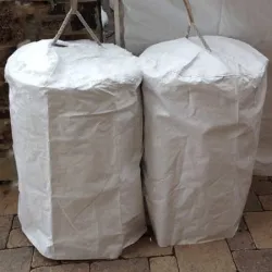 Water Filled & Covered 55 Gallon Barrel - Set of 4