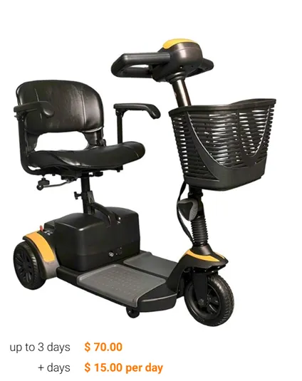 Scooter portátil de 3 ruedas