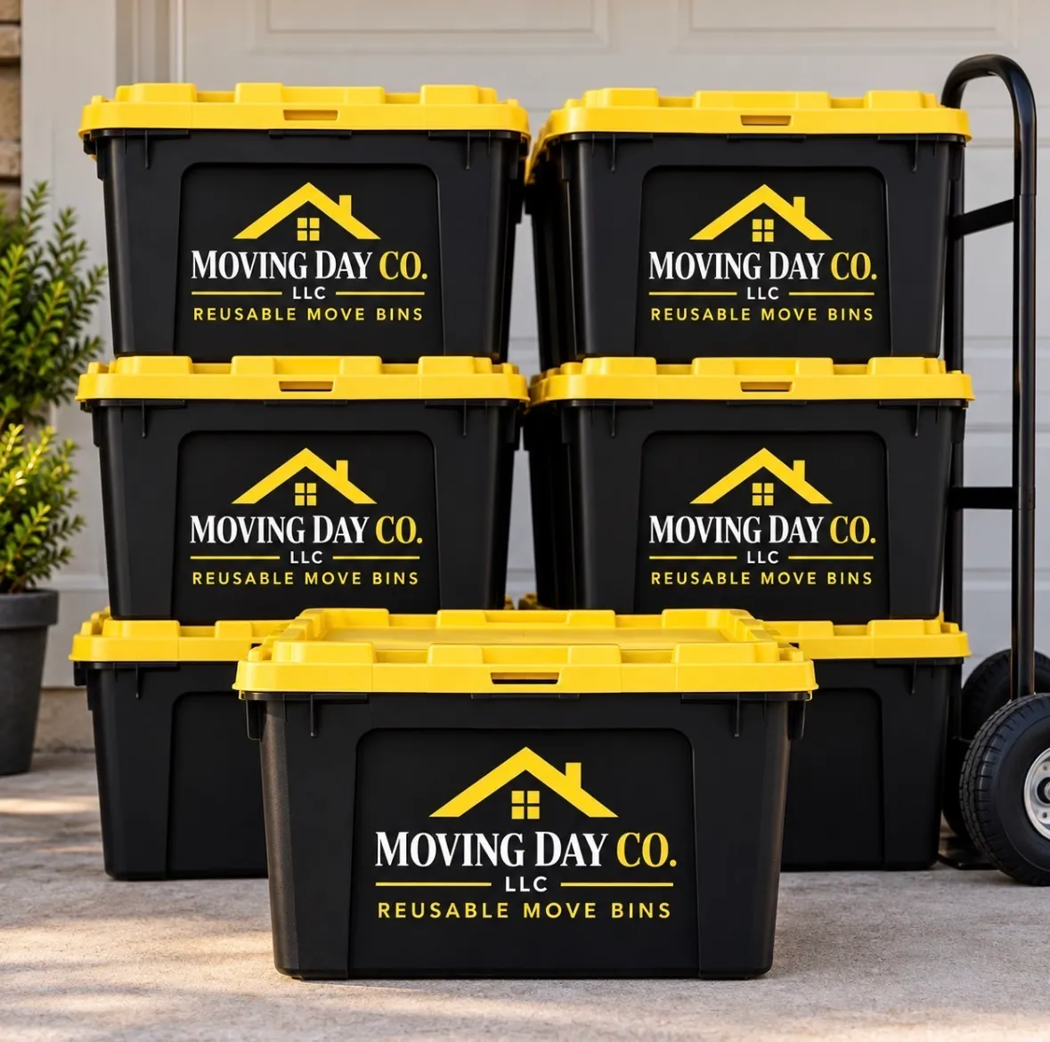 Reusable Moving Tote Rental Package