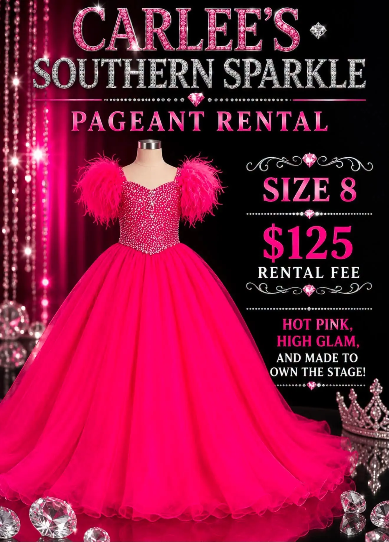 8 Hot Pink Dress