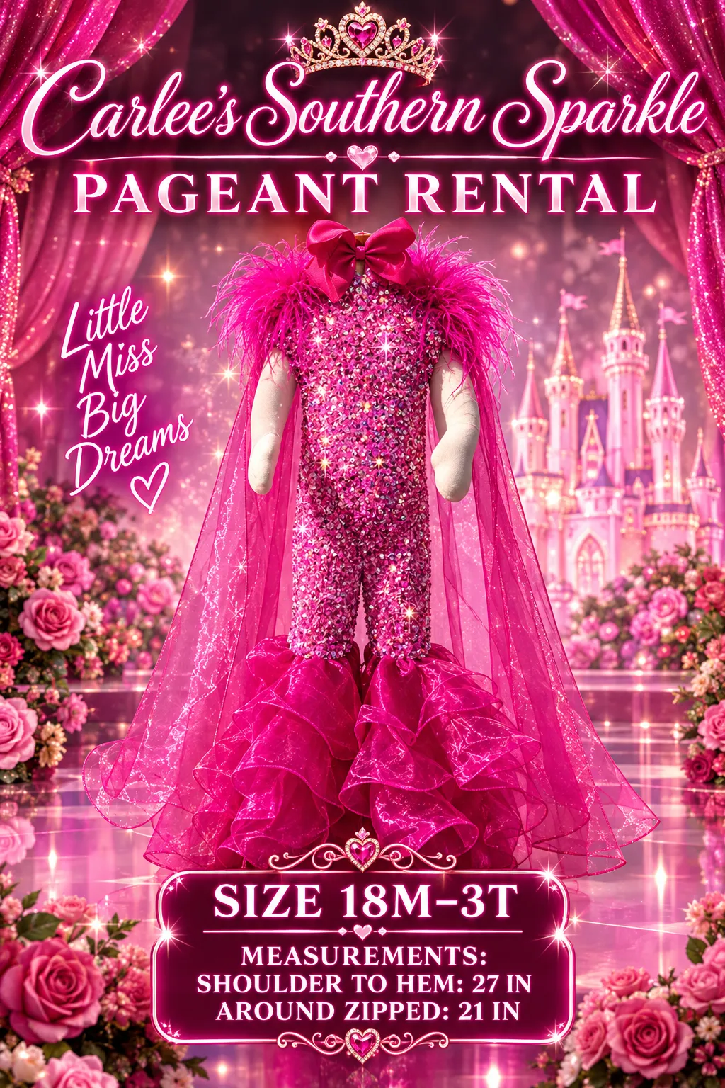18m-3T Hot Pink Fun Fashion