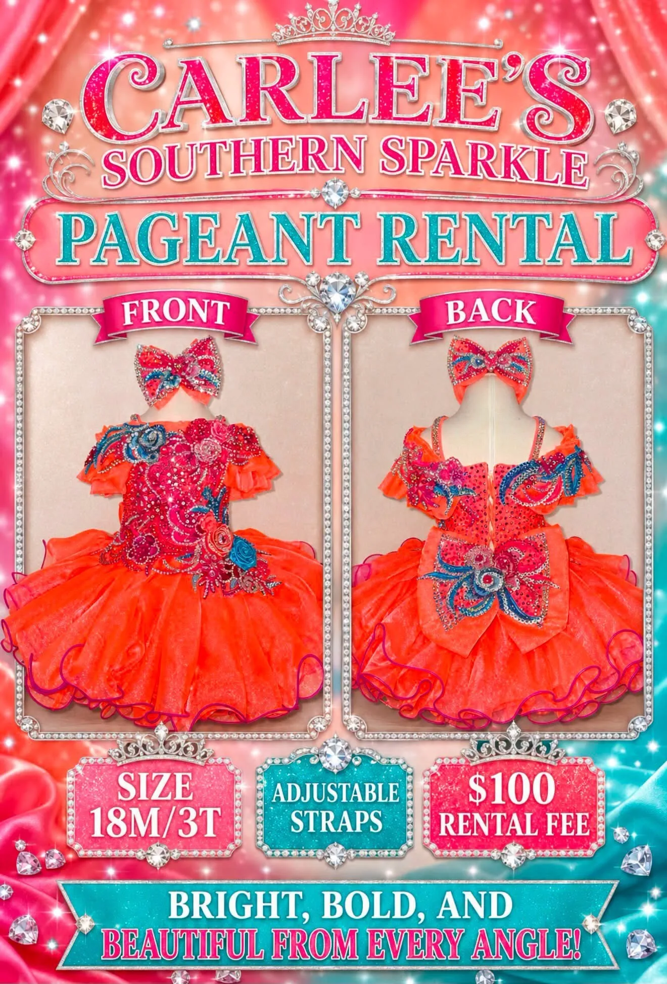 18m-3T Fireshrimp Gemics Dress