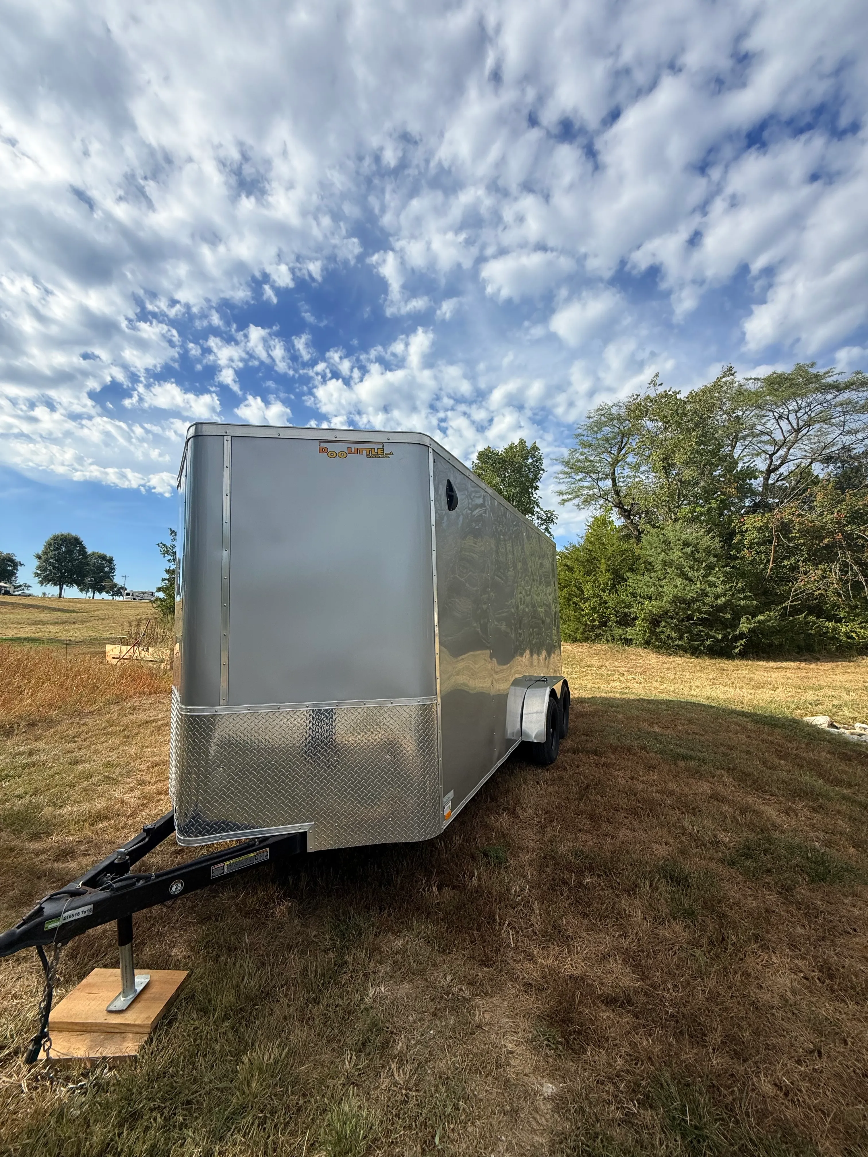 7x16  V-NOSE ENCLOSED CARGO TRAILER (DOOLITTLE)