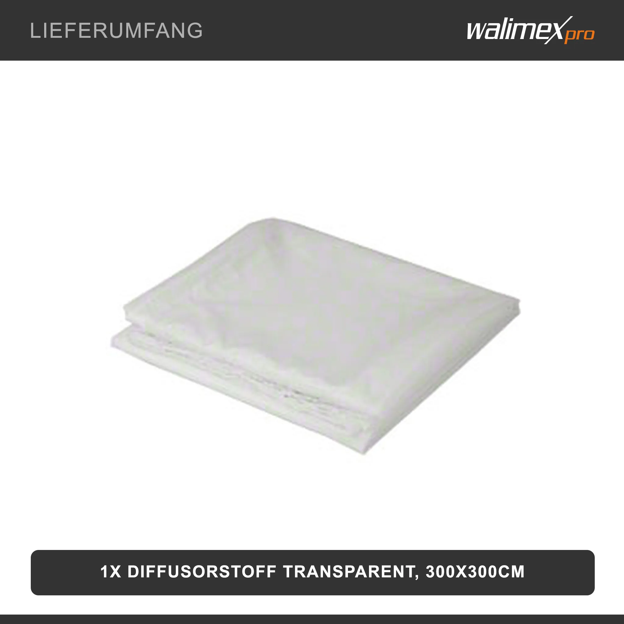 Walimex Diffusorstoff 3×3 m