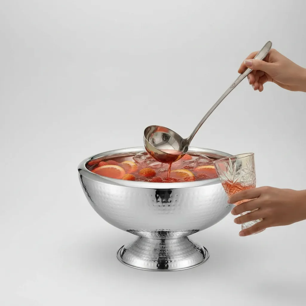 Punch Bowl - Silver - Insulated