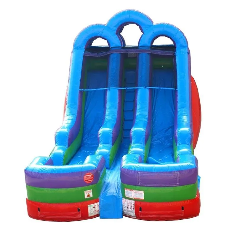 15' Double Lane Slide (Wet/Dry)