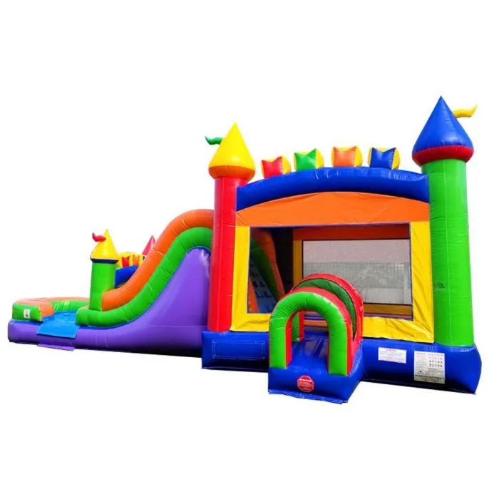 Mega Rainbow Bounce & Slide Combo (Wet/Dry)