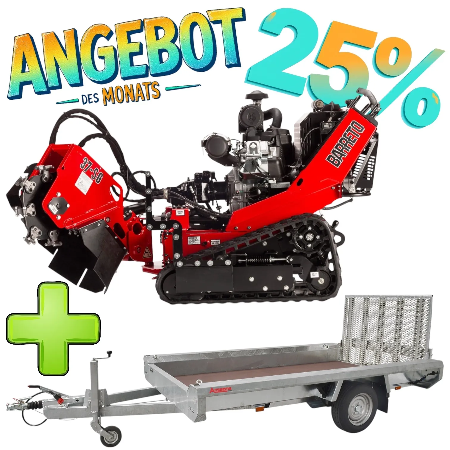 37PS Stubbe + Anhänger