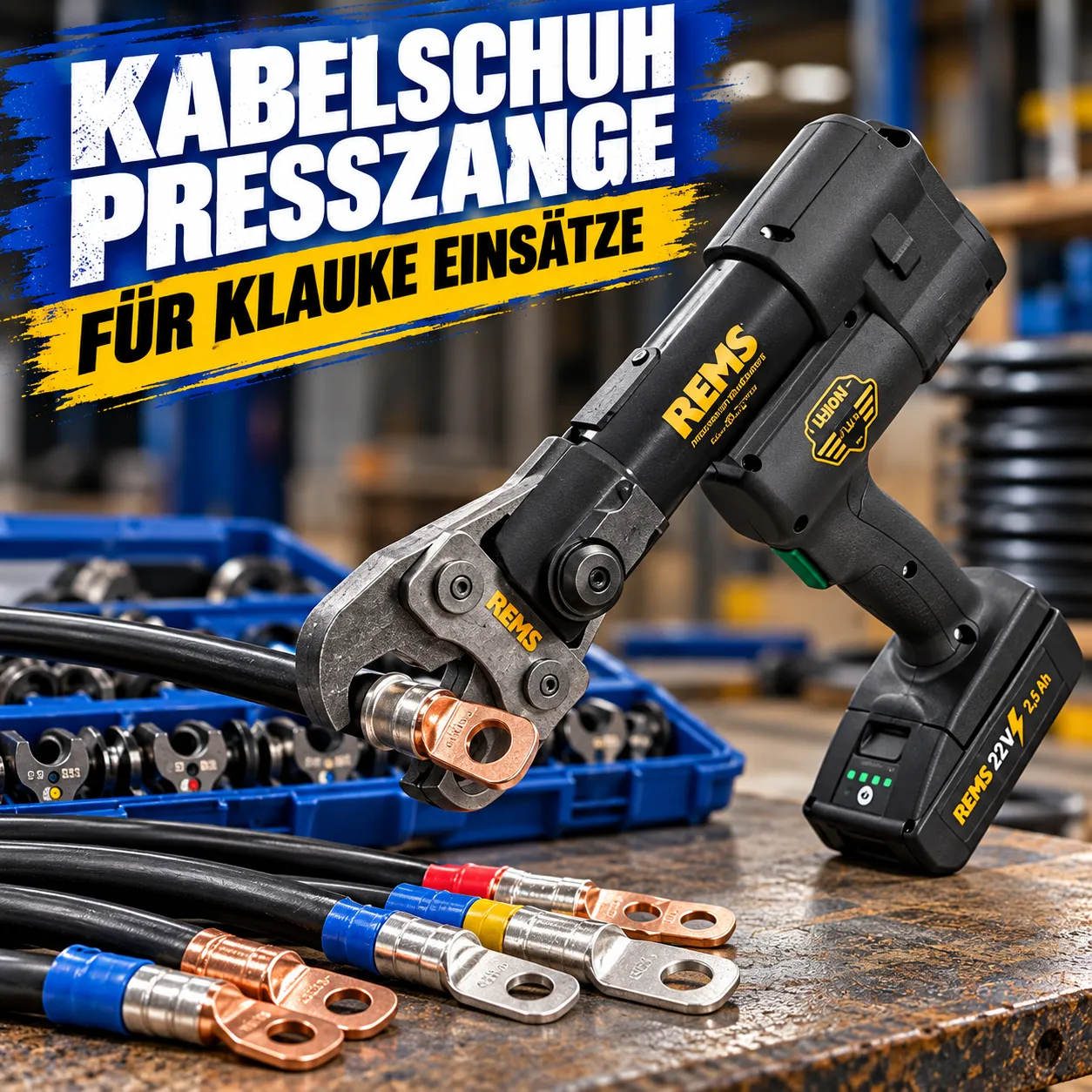 [MIETE] Kabelschuh Presszange für Klauke Serie 22 D | R