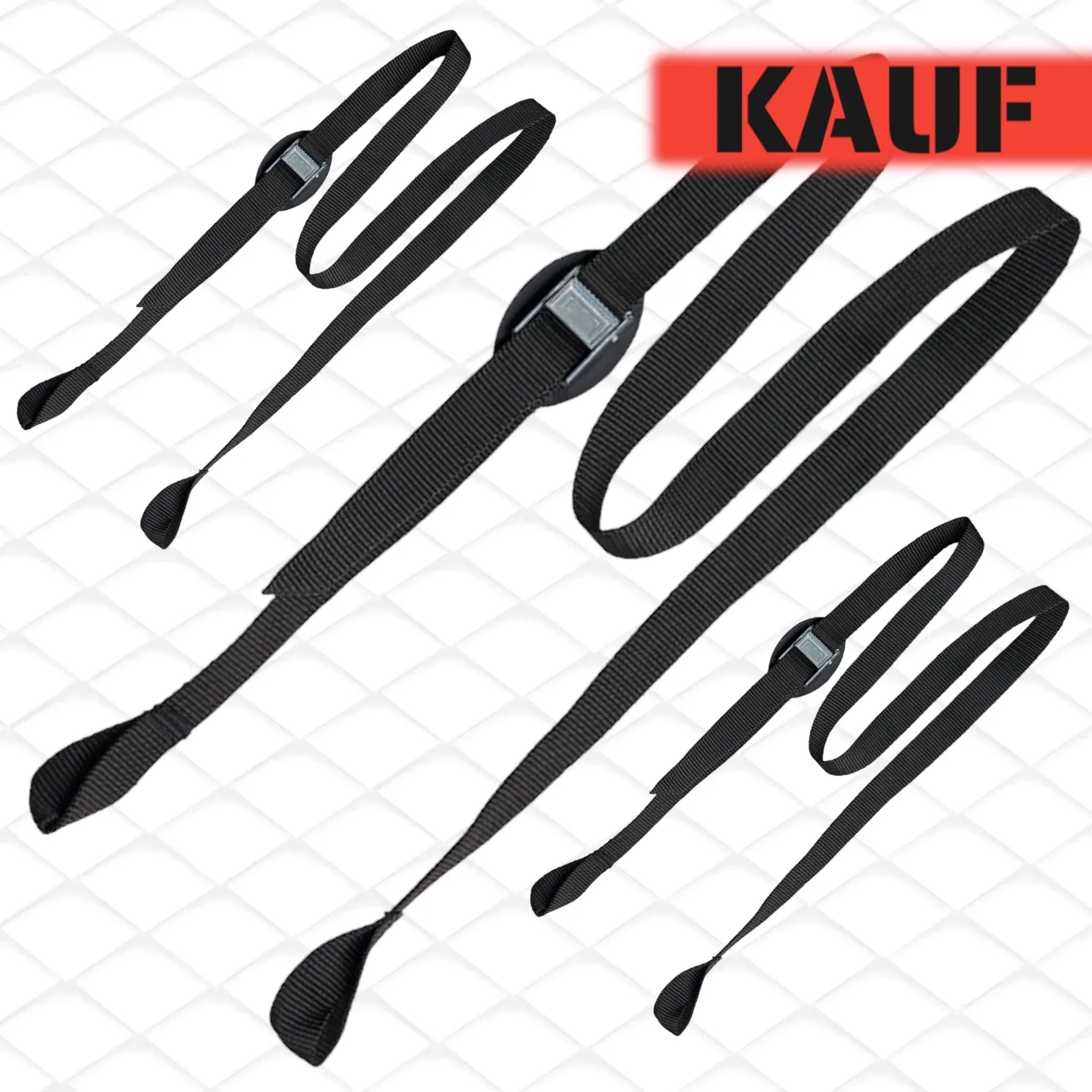 3x Haltegurt mit Klemmschließe