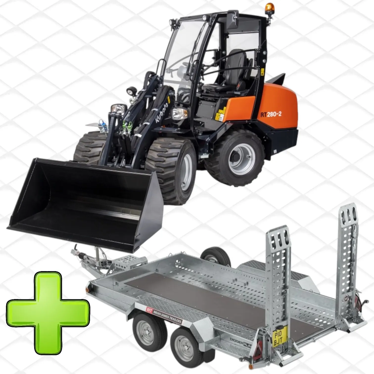 Radlader 2.5t + Anhänger