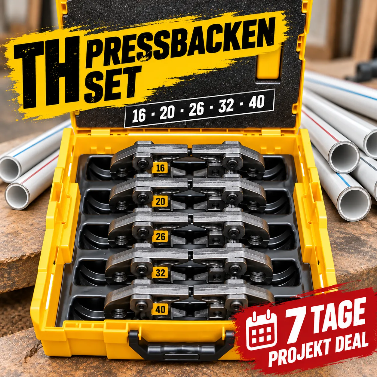 [MIETE] Pressbacken Set | TH Konturen 16 · 20 · 26 · 32 · 40 | inkl. Lieferung