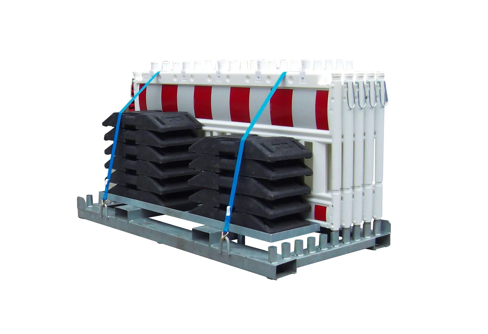 Schrankenzaun 10er auf Palette