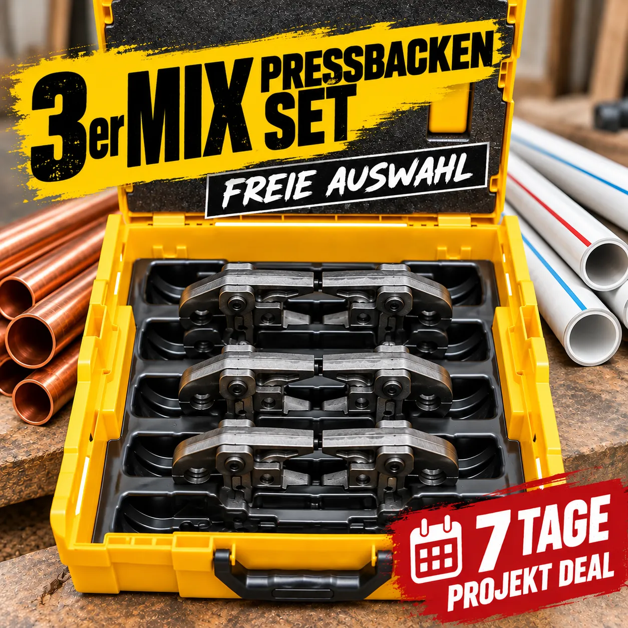 [MIETE] Pressbacken Set | 3er Mix Konturen (freie Auswahl) | inkl. Lieferung