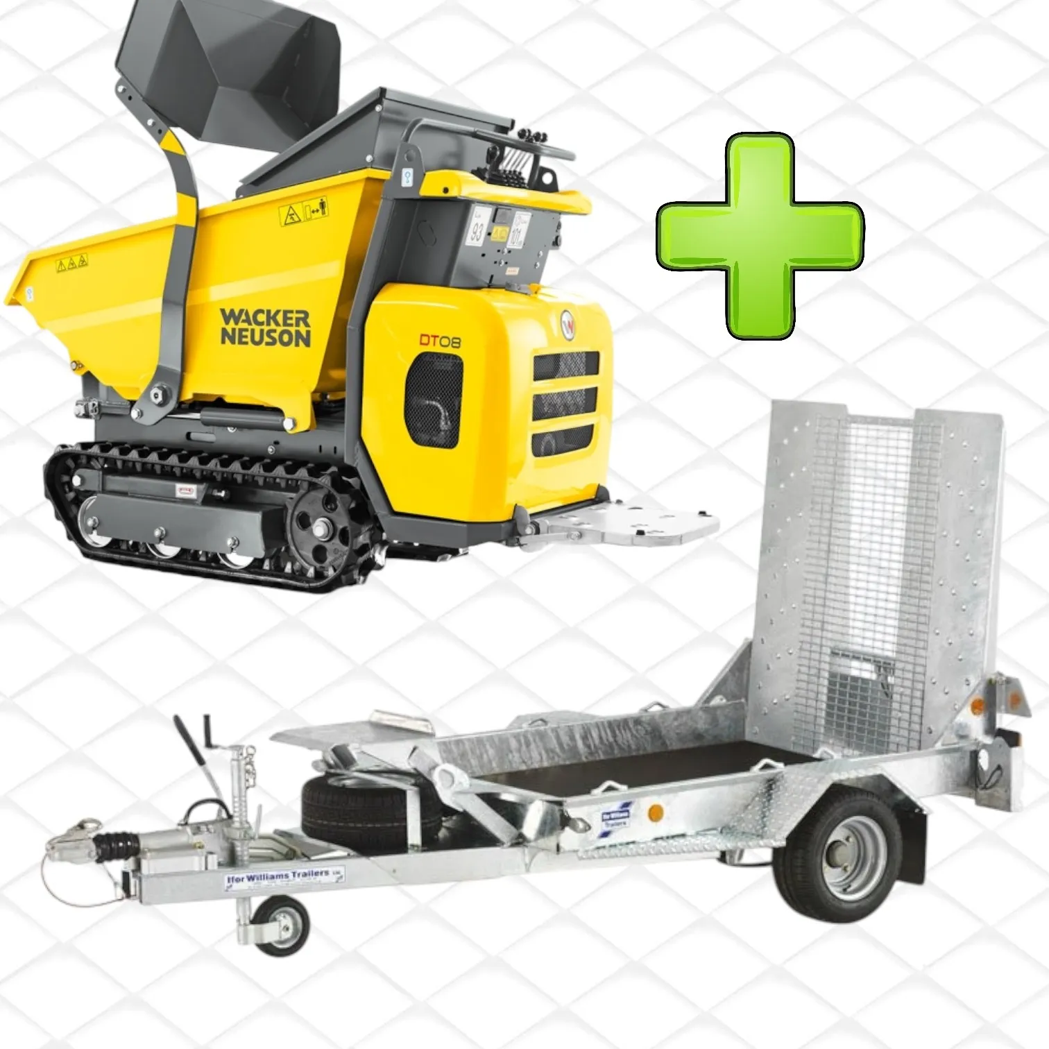 Dumper 0.8t + Anhänger 1.5t