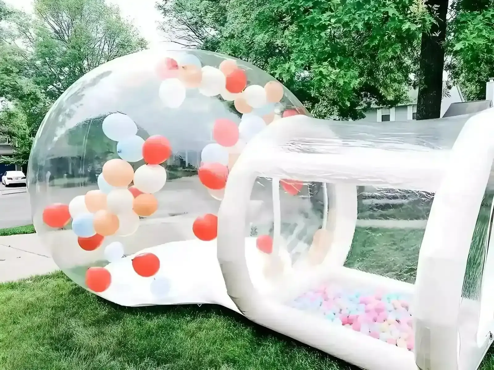 White Bubble Bounce House