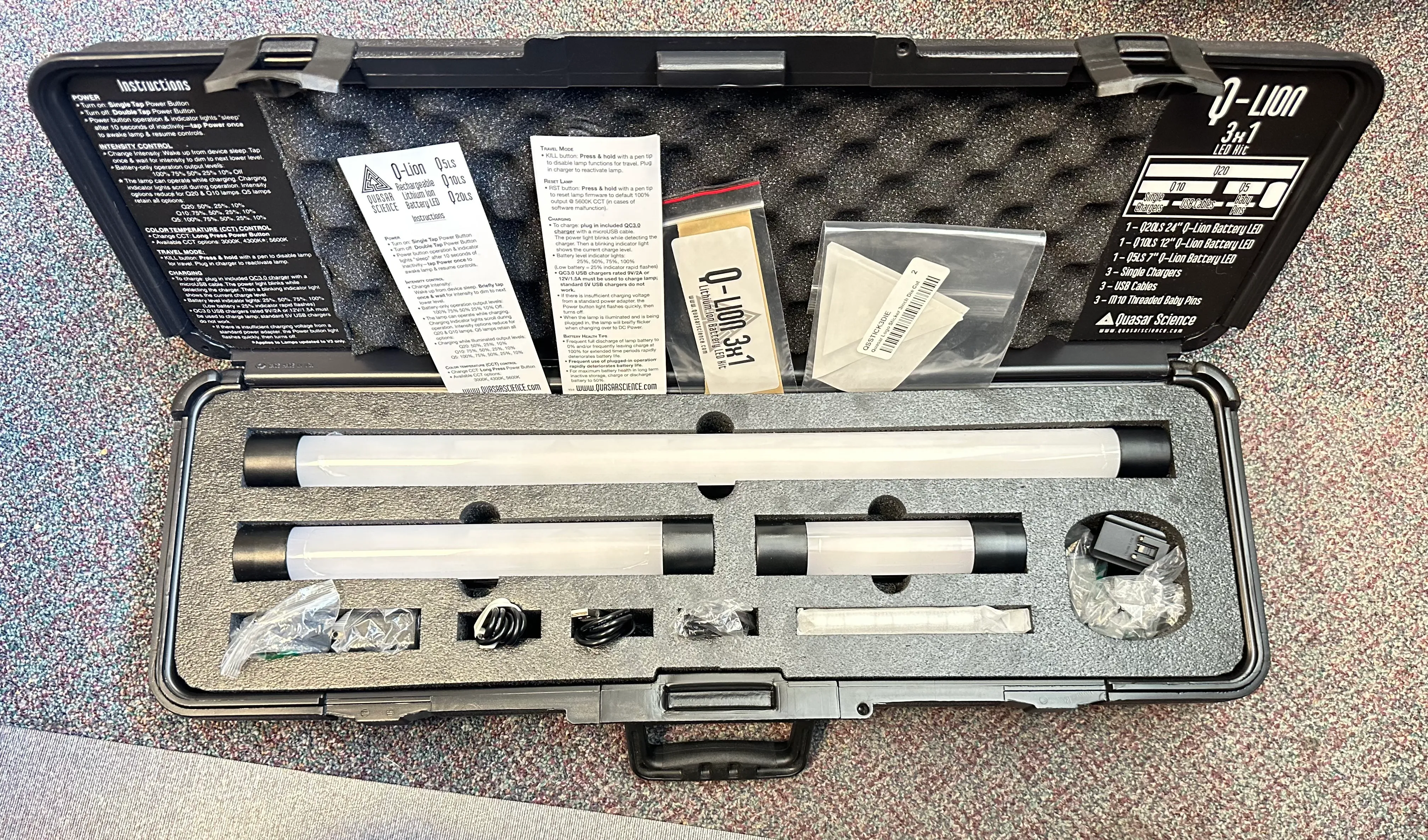 Q-lion 3 light quasar tube set
