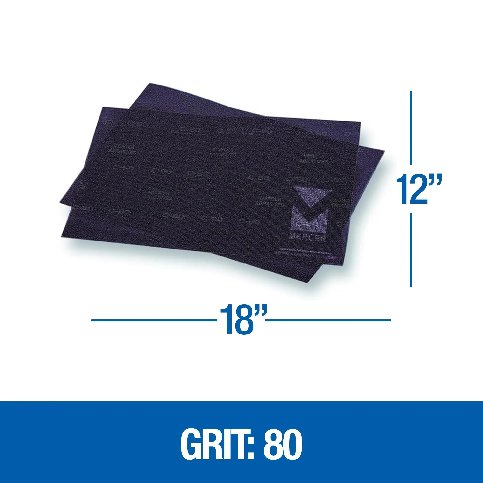 80 Grit 12" x 18" Sanding Sheet