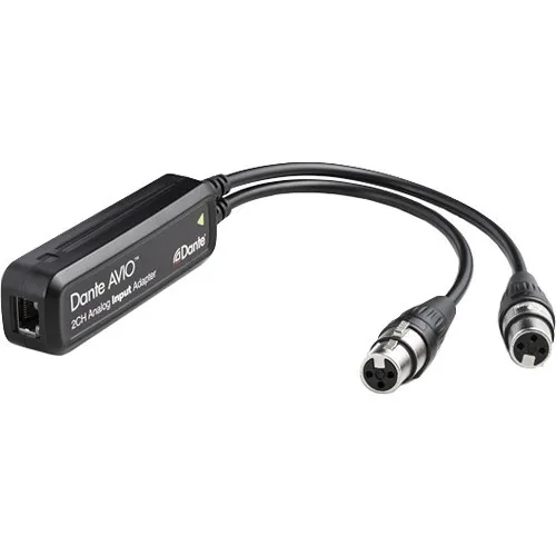 Audinate Dante AVIO ADP-DAI-AU-2X0 2-Channel Analog Input Adapter