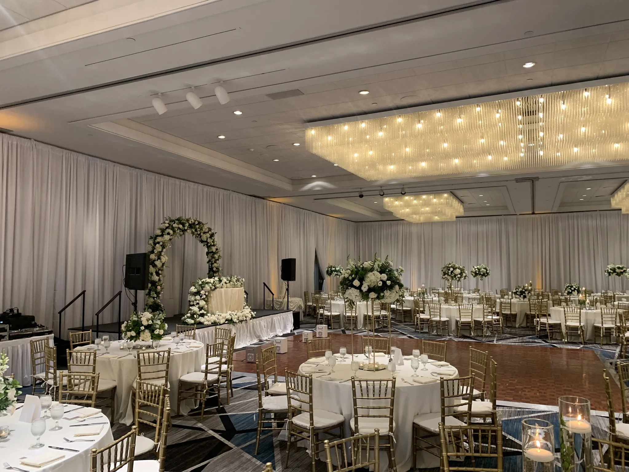 Gold chiavari chair rental