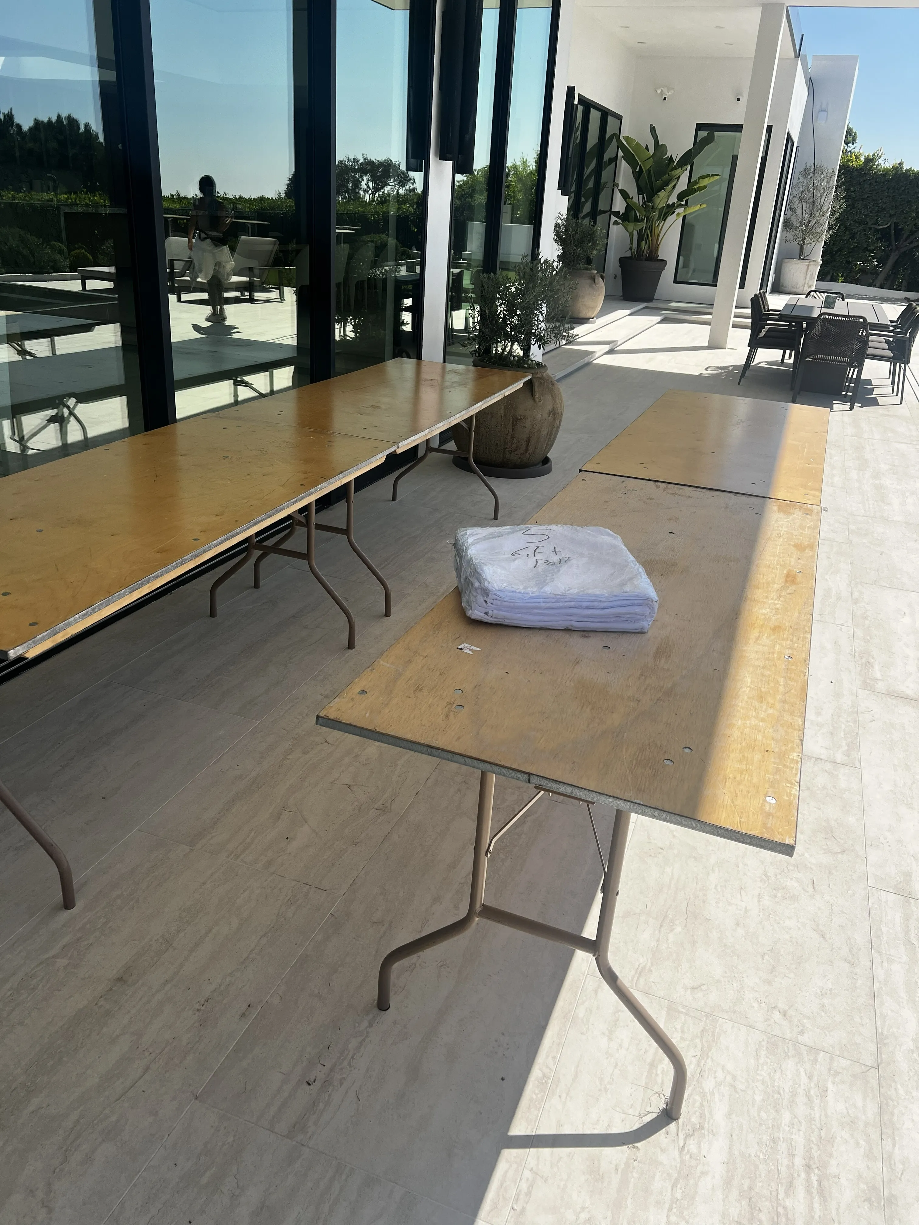 6' rectangle table
