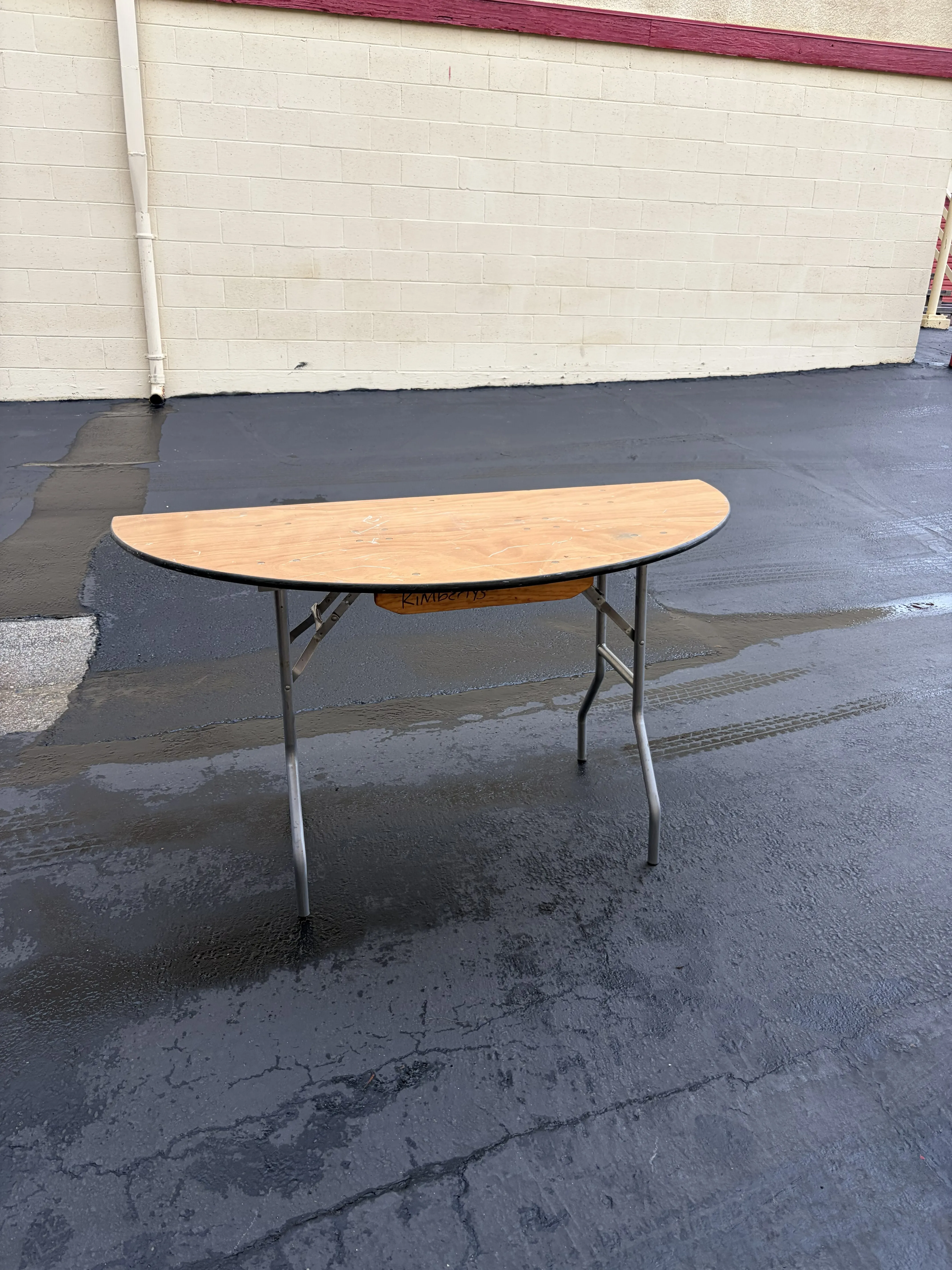 half moon table