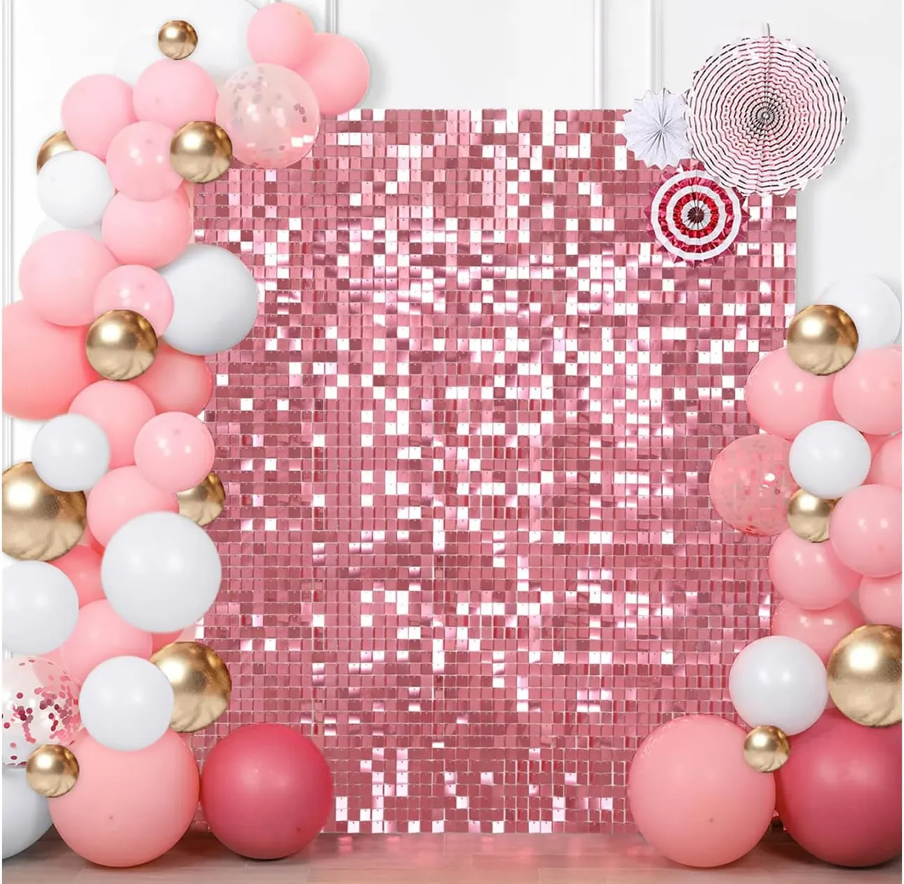 Pink Shimmer Wall