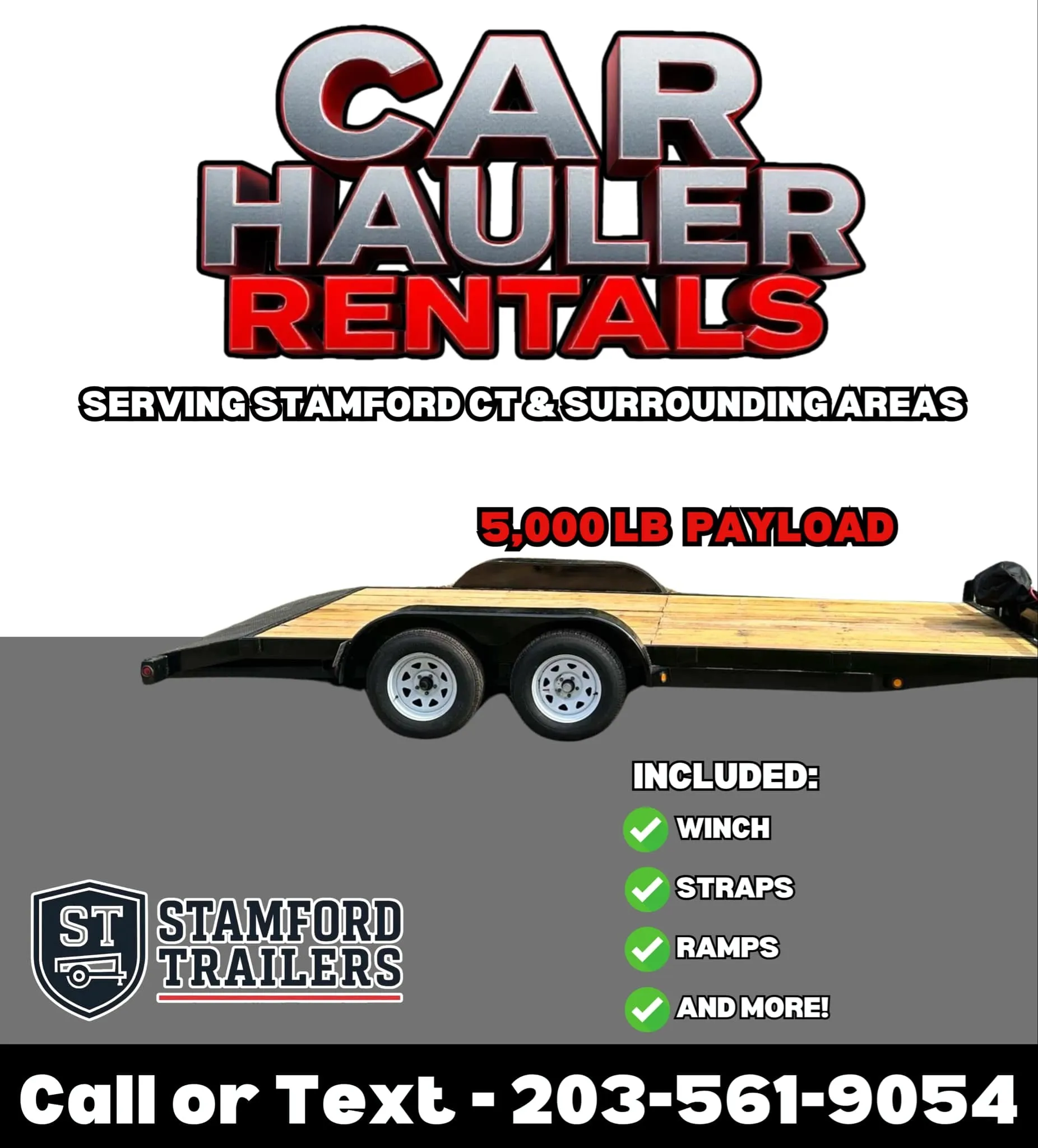 18′ Equipment / Car Hauler Trailer (7K GVWR)