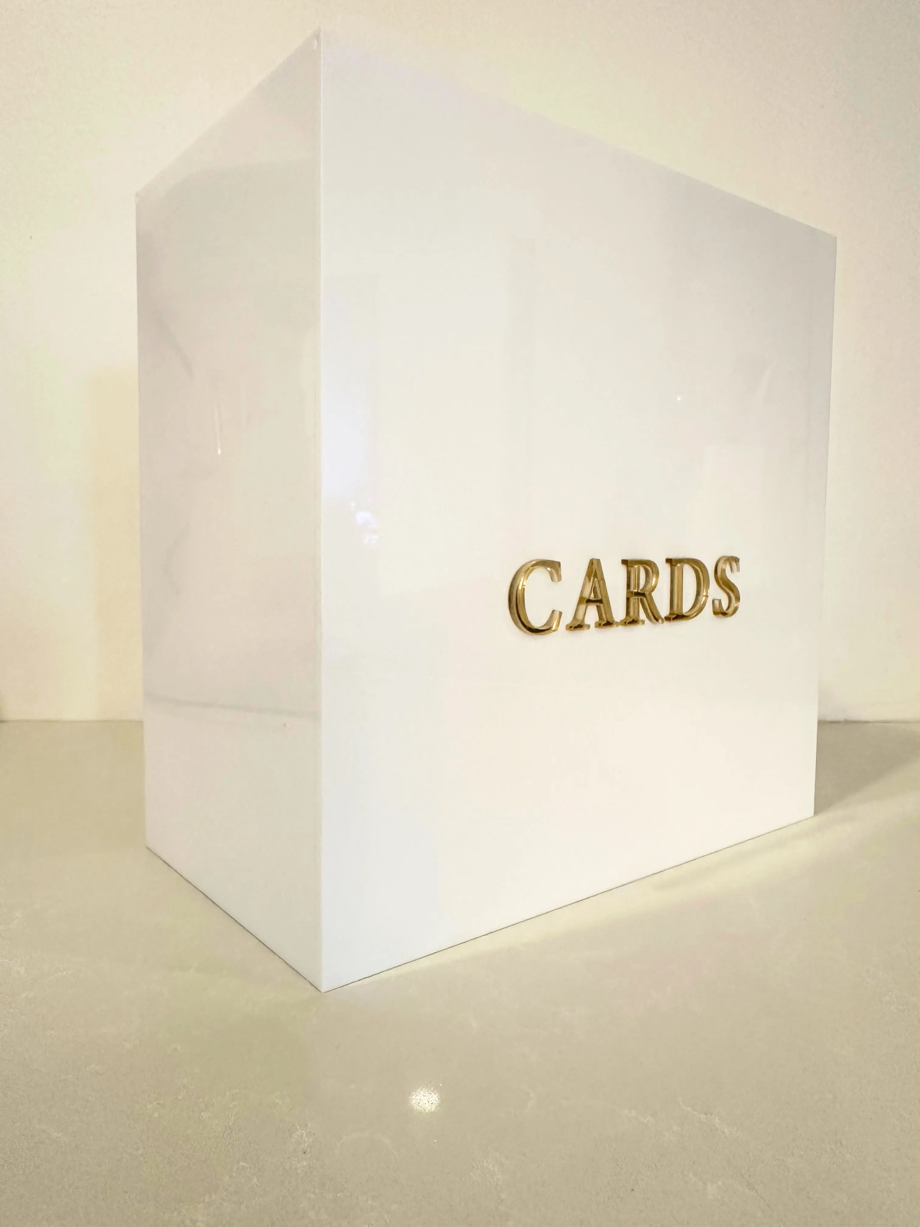 White Acrylic Card box 