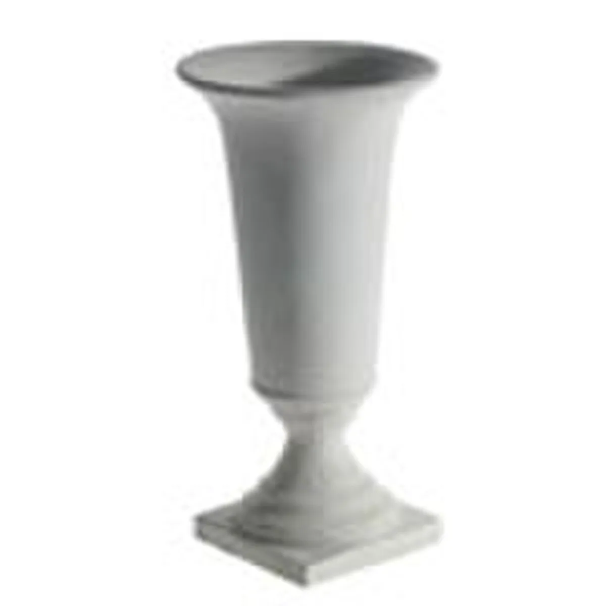 Large White Plaster Style Urn