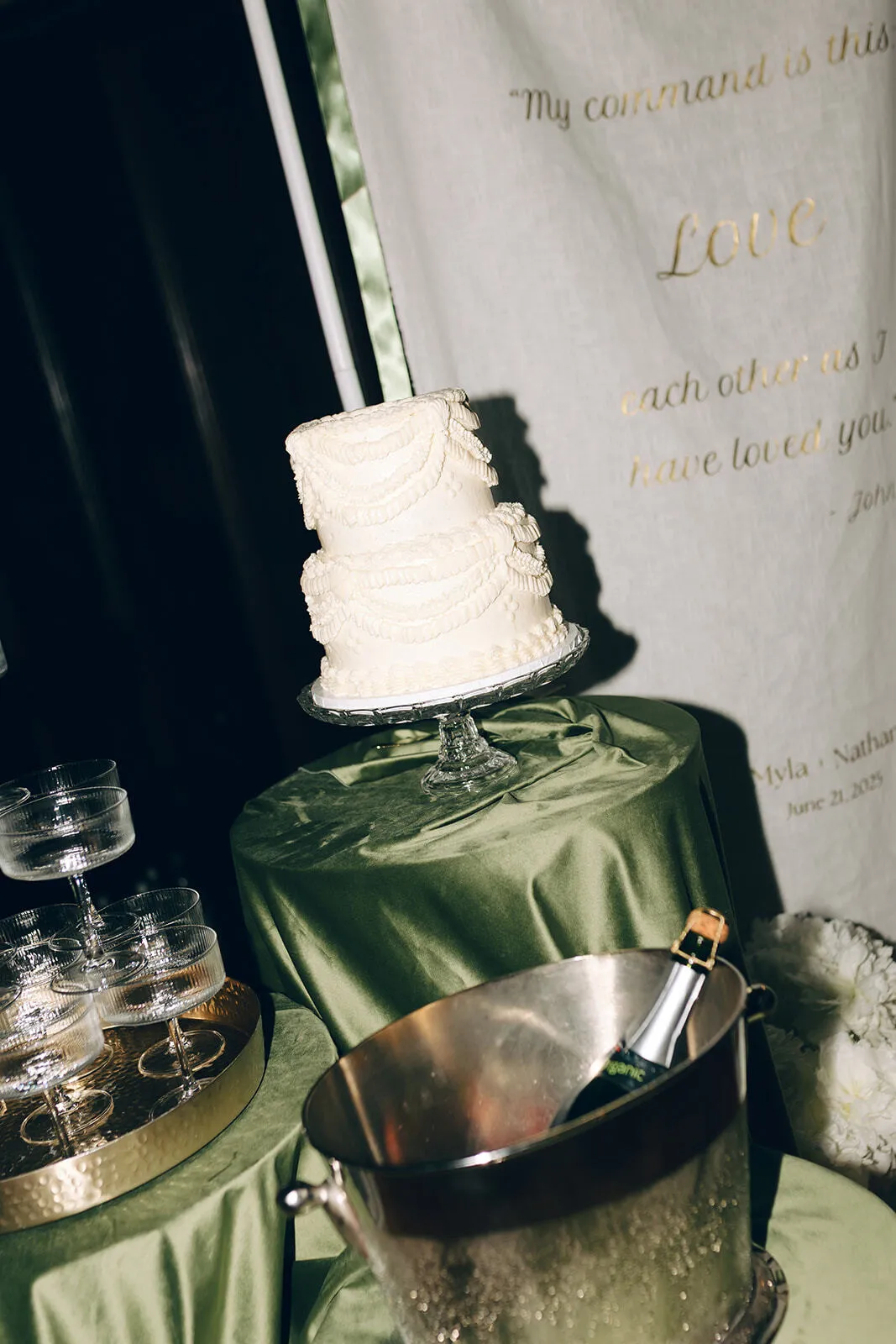 Silver Champagne Bucket with Vintage Patina