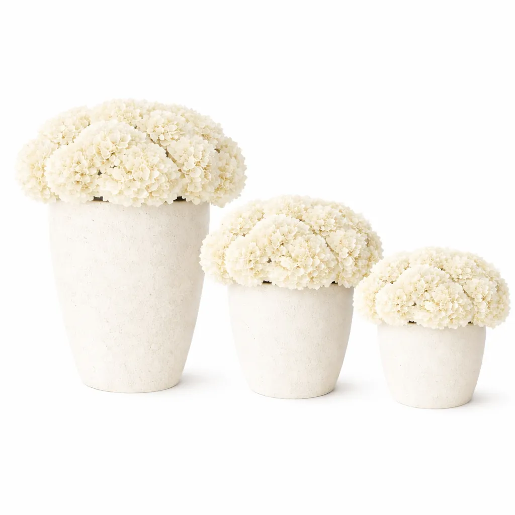 Floral Bloom Pots - Various sizes / Colour matched