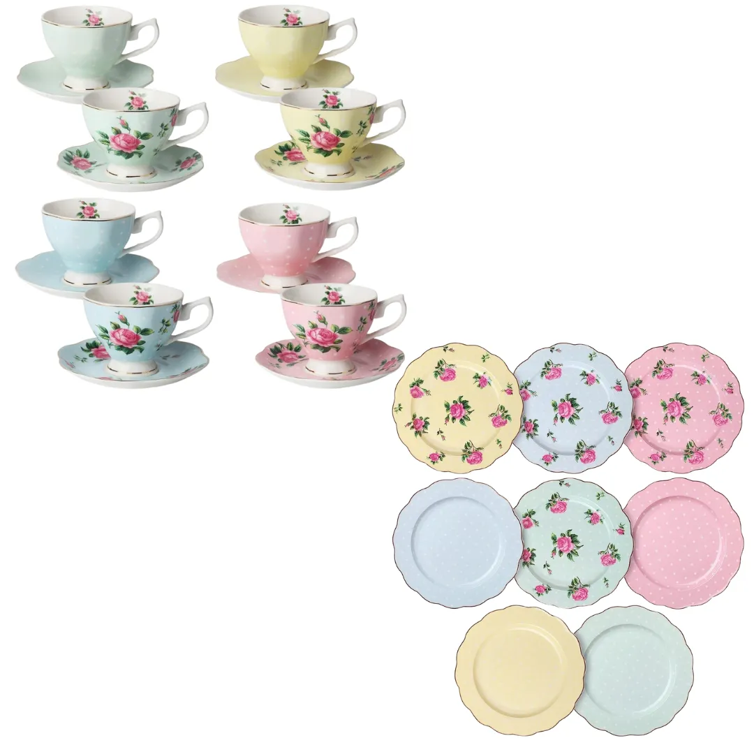 Vintage Rose Trios - Pastel