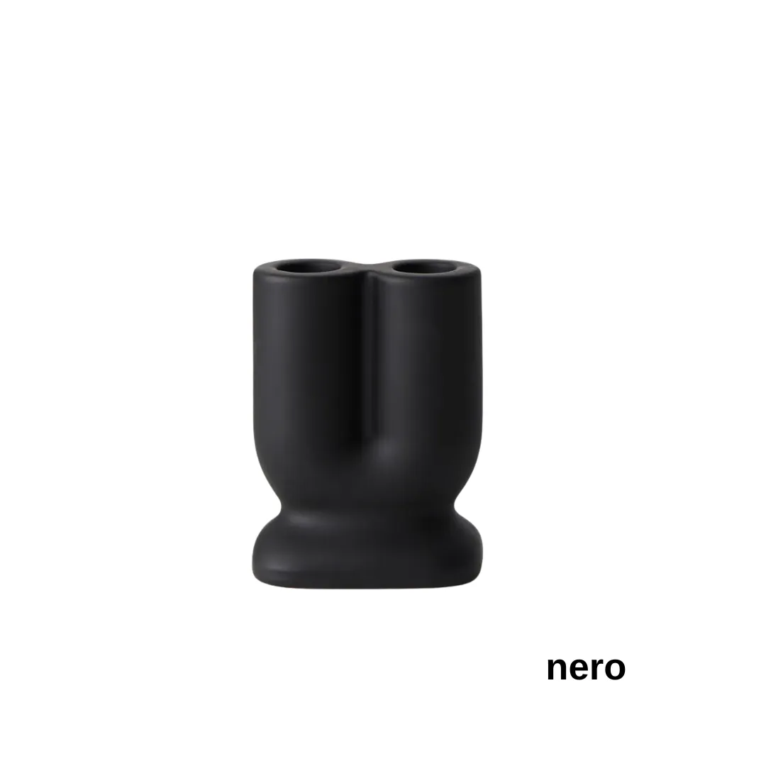 U Ceramic Candle Holders