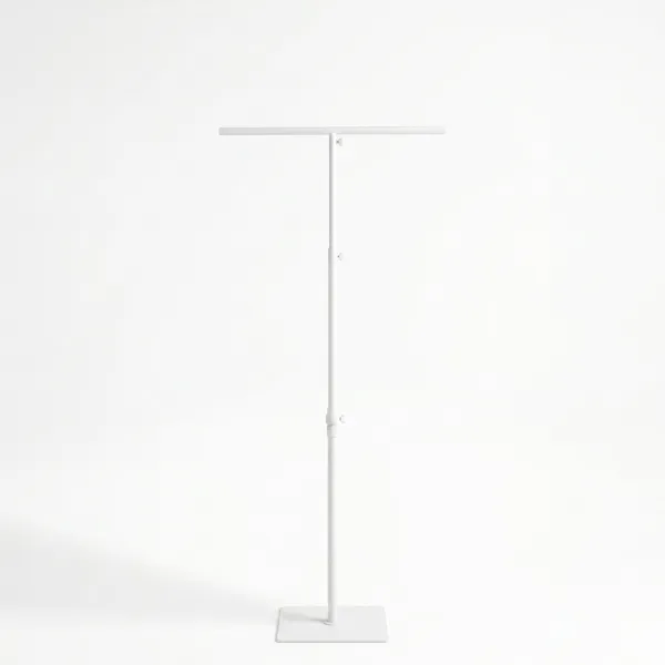 White Metal T Shape Backdrop Stand Extendable 1m-3m