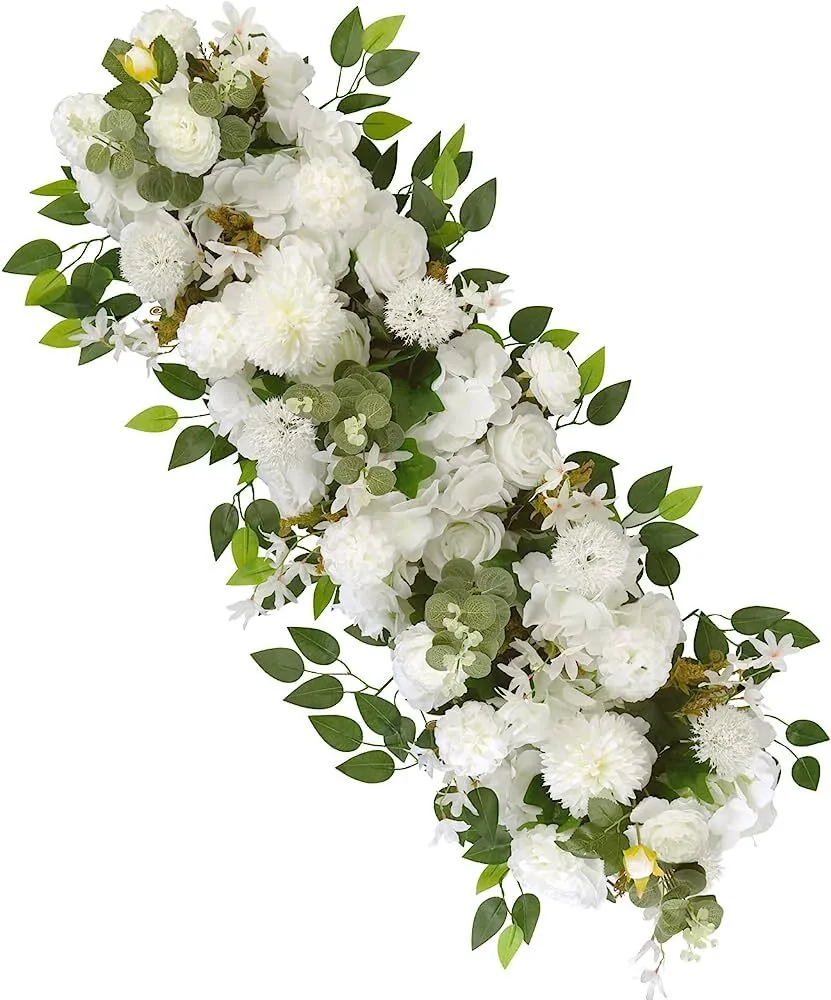 Backdrop flower arrangement large - white