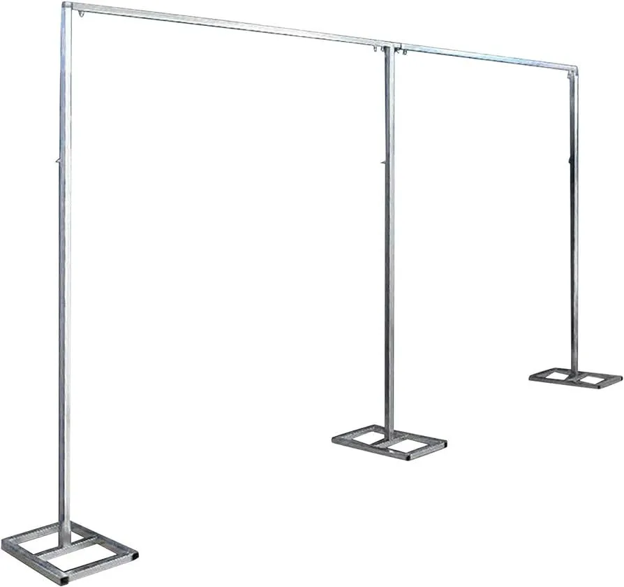 Full Backdrop stand - Steel 3x6m White