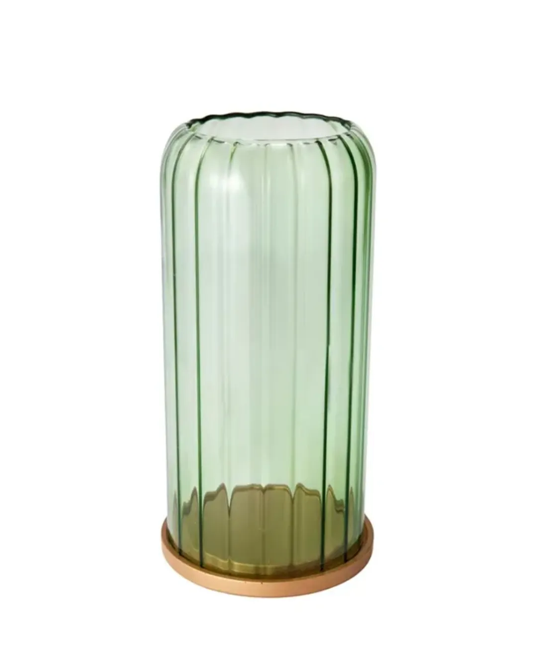 Verdé Luxe Dome Holder - Green & Gold